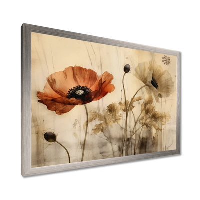 Brilliant Poppies II - Floral Wall Art Decor