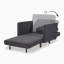 Fauteuil en polyester l 36,6 po Lekha-78968925