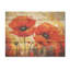 Rêves éclatants de coquelicots rouges et jaunes - coquelicots, art sur bois de pin naturel-640163143