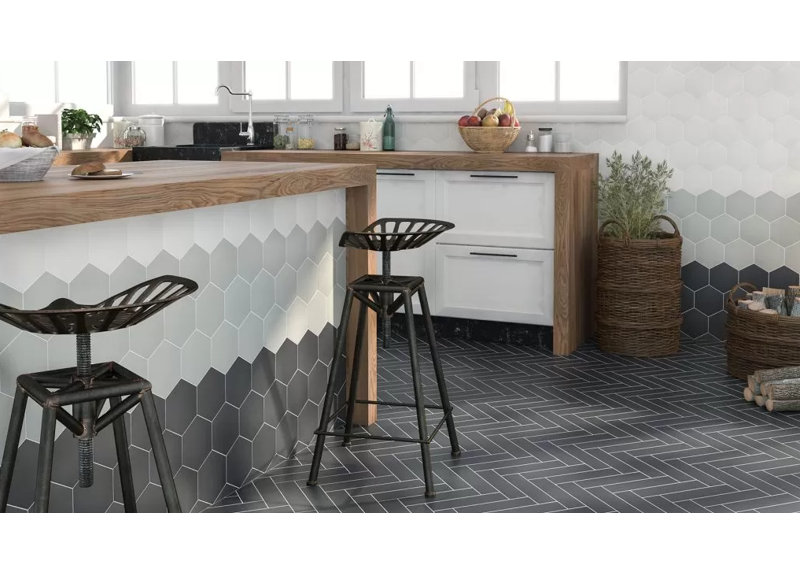 6 in. x 6.8 in. Matte Porcelain Tile, White