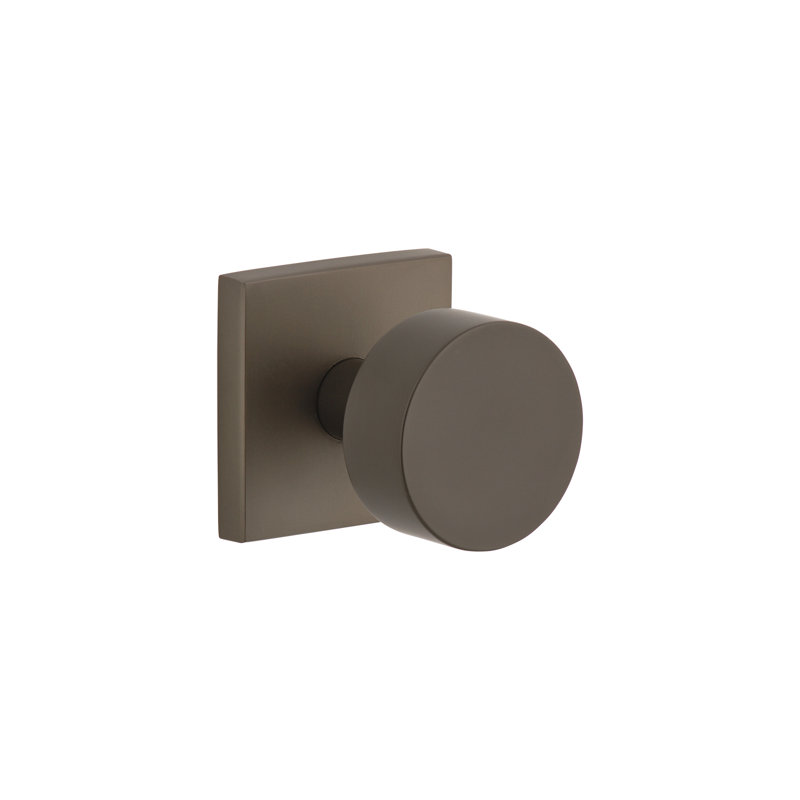 Rosette Viaggio Quadrato (couloir et garde-robe) avec bouton Circolo, Gris titane