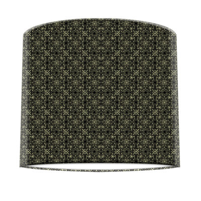 Dorantes 29cm H Paper Drum Lamp Shade ( Screw On ) in Black