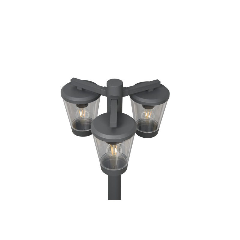 Adriella Anthracite Solar Powered Metal Pathway Light