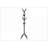 Coat Racks Free Standing 70"H Modern Industrial Metal with 8 Hooks | Black | Metal