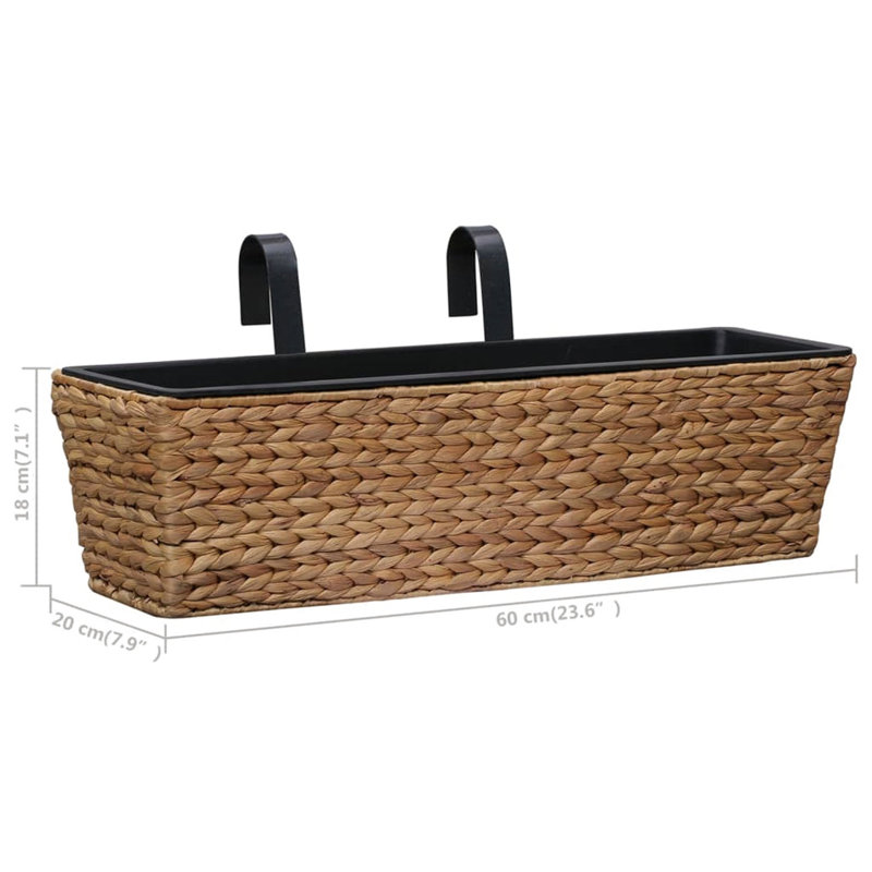 Buchtel Planter Box, 18cm H x 60cm W x 20cm D