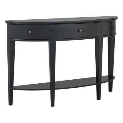 Curvona Modern Console Table with Melaleuca Wood and Ample Storage
