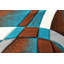 Tapis à motifs abstraits chocolat Mccampbell-35897386