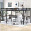 Lit mezzanine simple en fer Uecker 