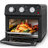 12.5 Quart Air Fryer Convection Toaster Oven, 4 Cooking Modes, 7-In-1 Multifunction With Roast, Bake, Grill, Broil, Toast, Dehydrate, Defrost, Stainless Steel