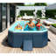 Piscine gonflable pliante en PVC 1,8