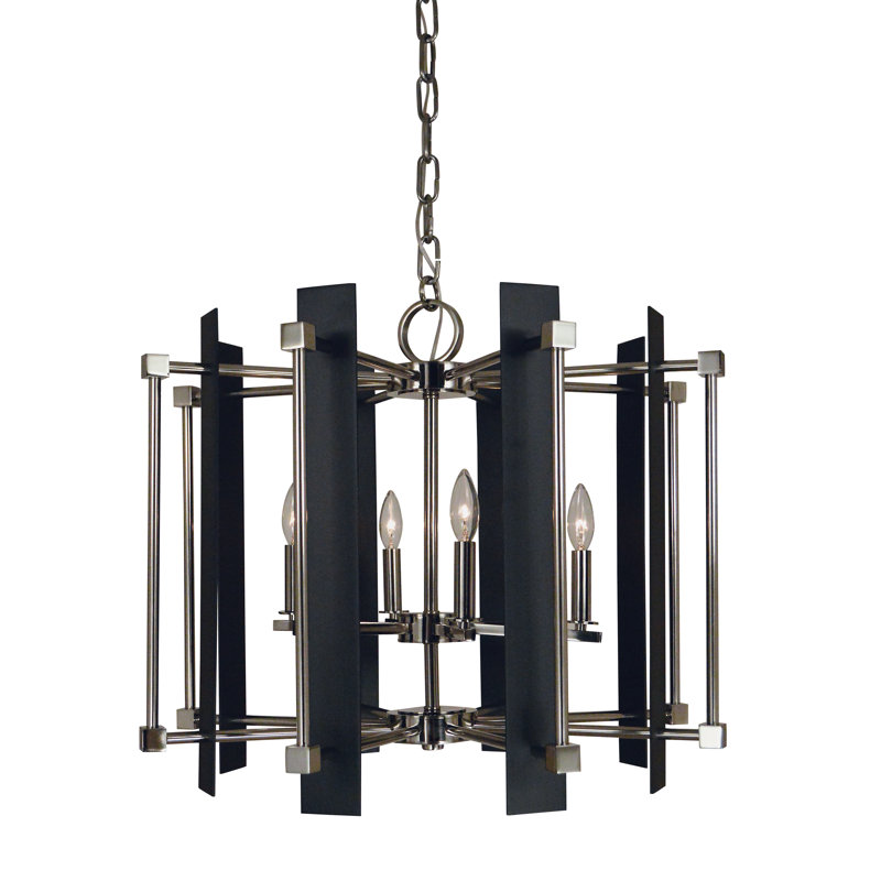 Lustre 6 lumières Marlton par Latitude Run®, Nickel poli
