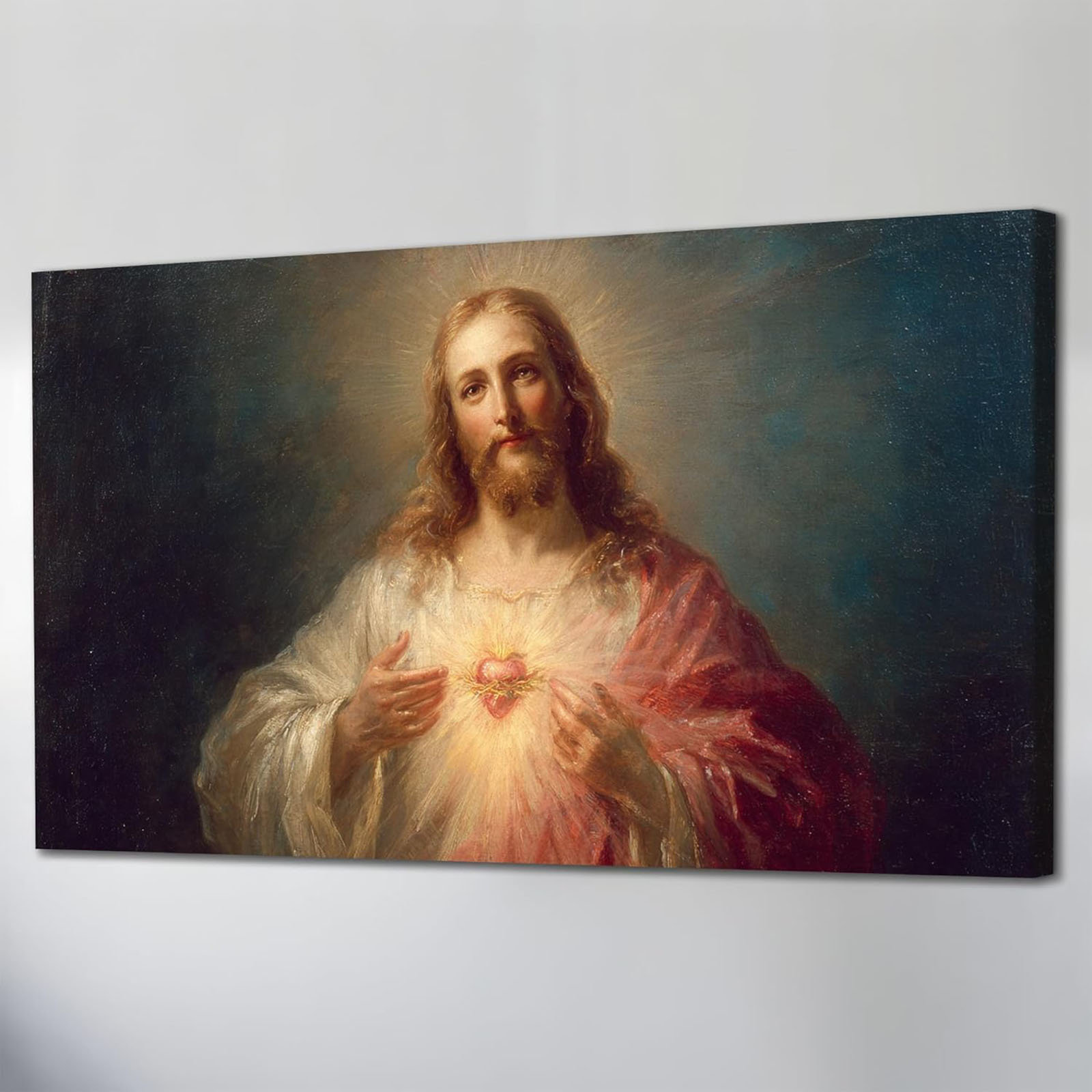 Astoria Grand Sacred Heart Of Jesus Wall Art - Jesus Painting Pictures ...