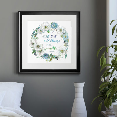 " Floral Scripture Wreath II "