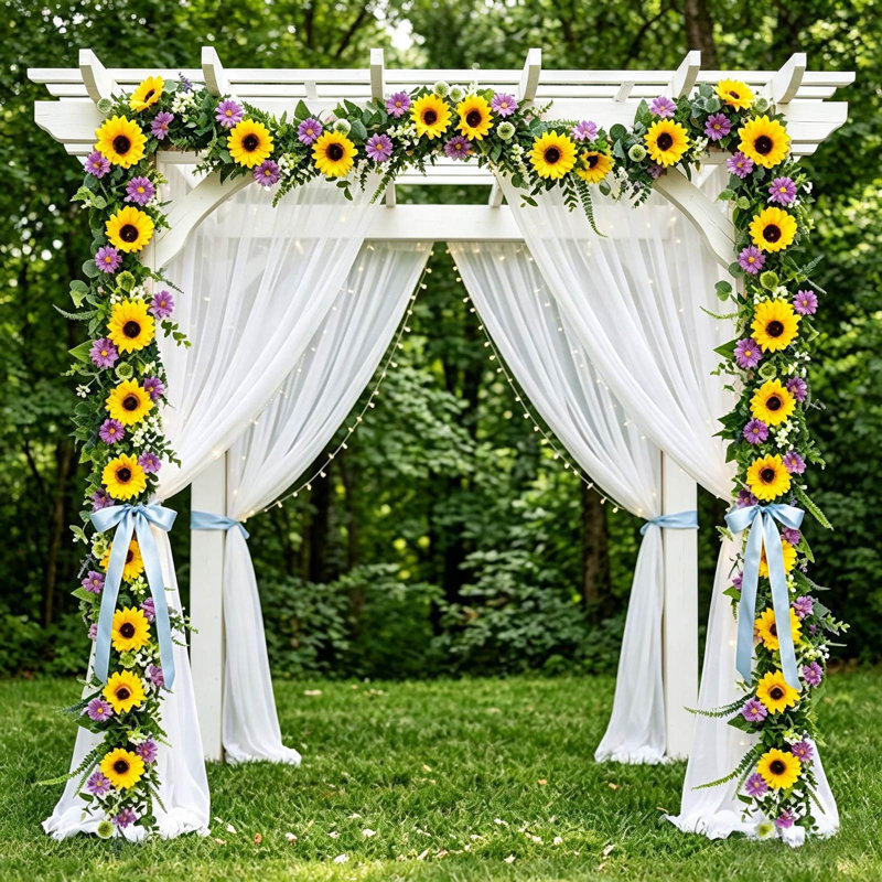  Tournesol artificiel et marguerites et jardin décoratif