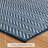 Herringbone Navy Machine Printed Washable Rug-92286829