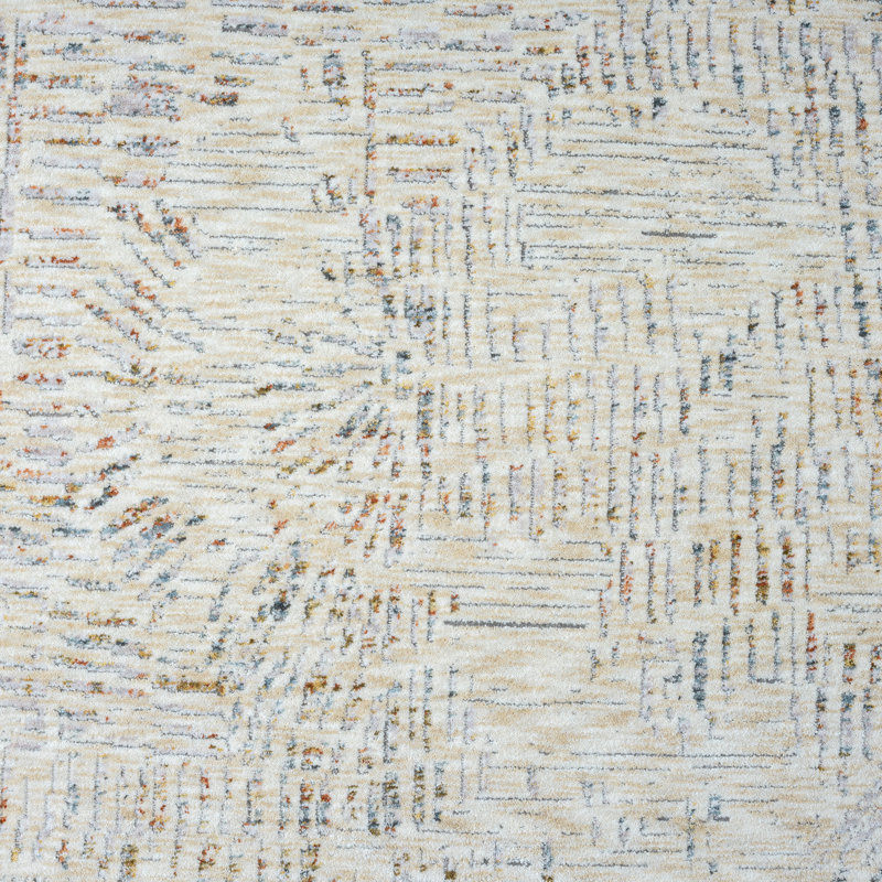 Tapis gris clair / ivoire Conrado Performance, Rectangle de 10 pi x 14 pi