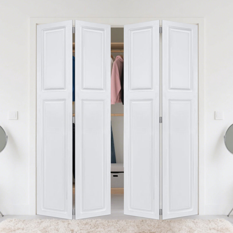 Portes intérieures robustes en MDF, style maison de campagne pliable avec quincaillerie, parfaites pour la maison