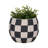 Decorative Chessboard Planter for Outdoor & Indoor Styling - Modern Flower Pot Accent for Home Decor in Living Room or Patio Display-1749899771