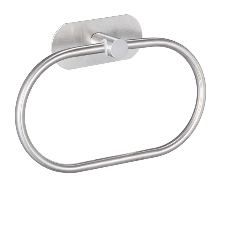 20 cm L Stainless Steel Towel Bar, White