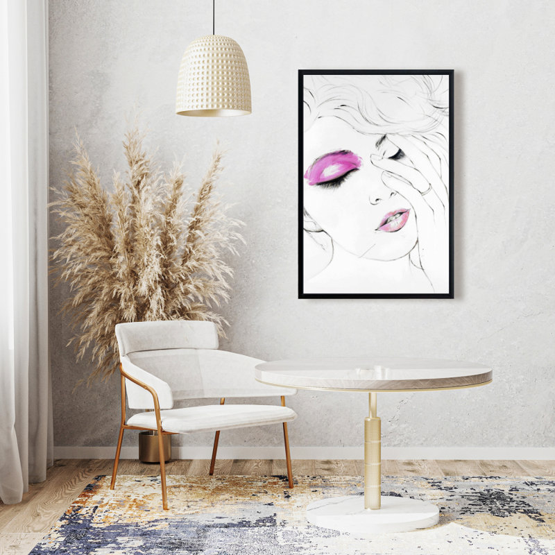 " Pink Makeup ", 36" H x 24" W