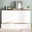 Grand lit escamotable avec tiroir de rangement et station de charge Murphy, port USB, cadre de lit escamotable en pin massif pour bureau personnel, studio ou chambre d'amis, noyer blanc