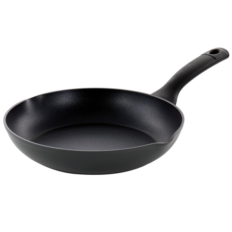 Poêle à frire en aluminium 12 pouces antiadhésive noire, null