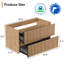 36" Wall Mounted Bathroom Vanity Base Only, Floating Cabinet, Sink Top and Faucet not Included-119989271