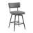 26''Retro Swivel Counter Stools Set Of 2, Counter Stools With Iron Frame,PU Sponge Cushion,Footrest,Suitable For Kitchen/Bedroom/Dining Room.-252402737