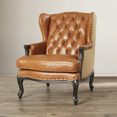 Leather Wingback Chair
