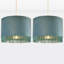 23 cm H Drum Velvet Pendant Shade ( Uno )-71035726
