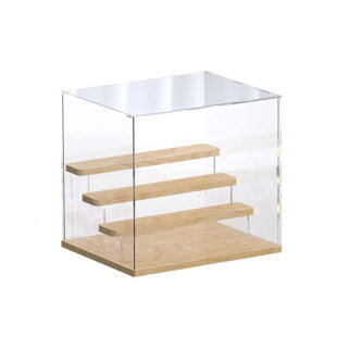 4 Tier Model Toy Display Case Small Clear Acrylic Box Dust Proof Stair Step
