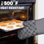 Ensemble 12 pièces maniques et maniques 12 pièces, paquet de linge de cuisine en silicone antidérapant 500 ° F