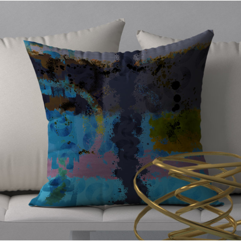  Housse de coussin carré et insert, H 24 po x l 24 po x p 6 po