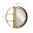 2 Piece Circle Metal Accent Shelf