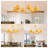 6-Lamp Brown Vine Weaving Dimmable Iron Pendant Light