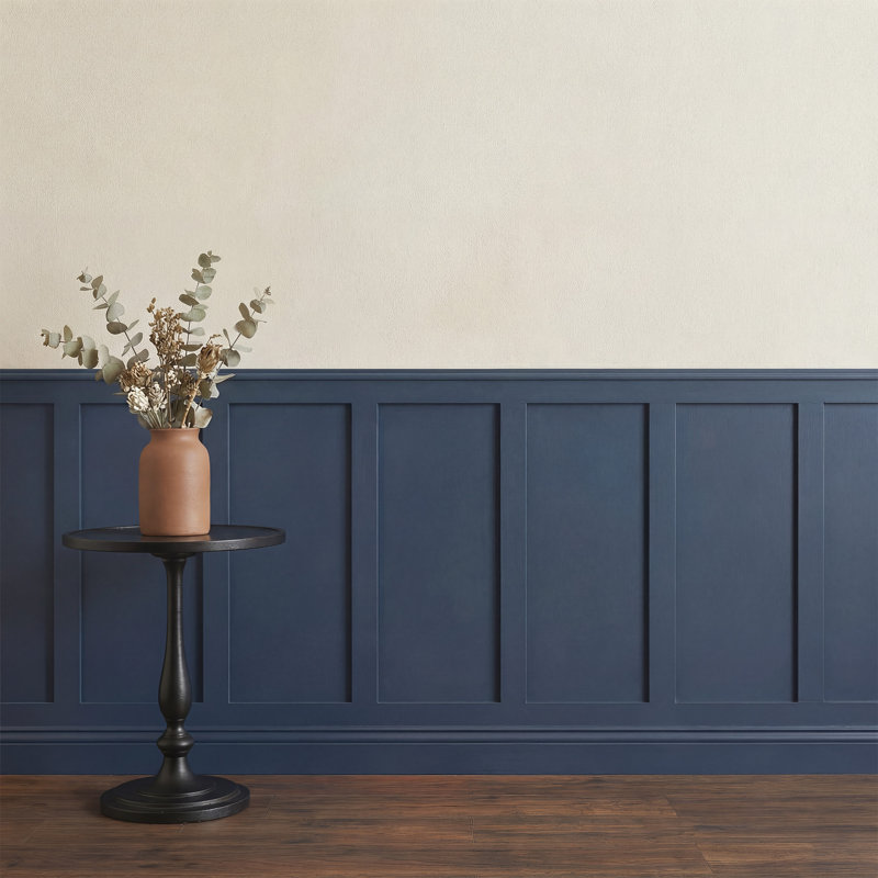 Board and Batten Wainscoting Kit, Paintable MDF Wall Paneling for Accent Wall, Pre-Cut Wall Panel Kit, 50.7" H x 176" W
