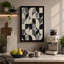 Turning Squares Geometric - Wrapped Canvas-1920363136-1920363138
