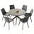 Eilee Wood and Faux Leather Dining Table Set-1334322075-1286767921-1285463881