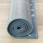 Tapis bleu crème à mailles abstraites Fresno-102211060
