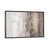 Toile avec cadre gris foncé rustique