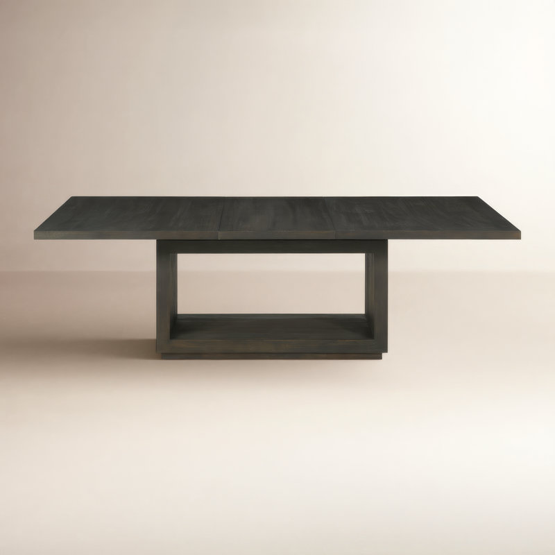 Eloise 42 " Extendable Rectangular Dining Table, Basalt Gray