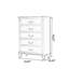 Commodes et commodes rectangulaires en bois massif brun noisette
