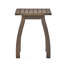 Table d'appoint d'extérieur en bois de couleur grise - 19,27 po de largeur, 19,56 po de hauteur, 15,23 po de profondeur pour la terrasse-1411244281