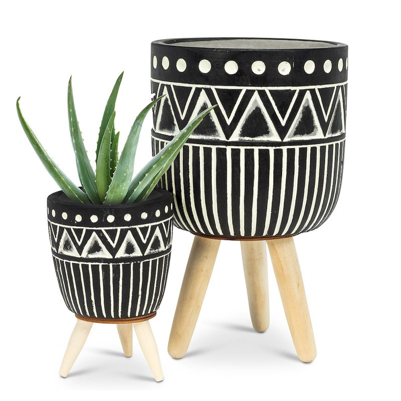 Pot à fleurs Jacklyn, H 4,5 po x l 2,5 po x P 2,5 po