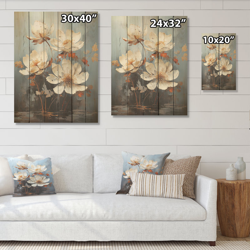 Lune sérénade au clair de lune - Art mural sur bois de pin naturel, H 20 po x l 10 po