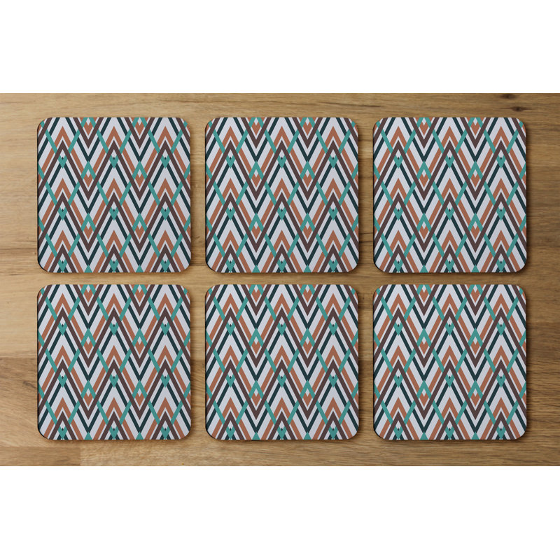 Square 6 Piece Coaster Set