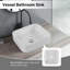 15.3" Square Countertop Ceramic Washbasin