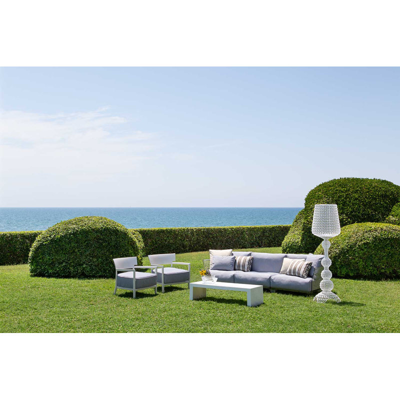 Cara Outdoor Armchair, Rusty/Blue, Orange