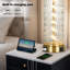 Lampes de chevet 27,5 "Modern Coastal Glam avec ports USB et Type-C, veilleuse intégrée