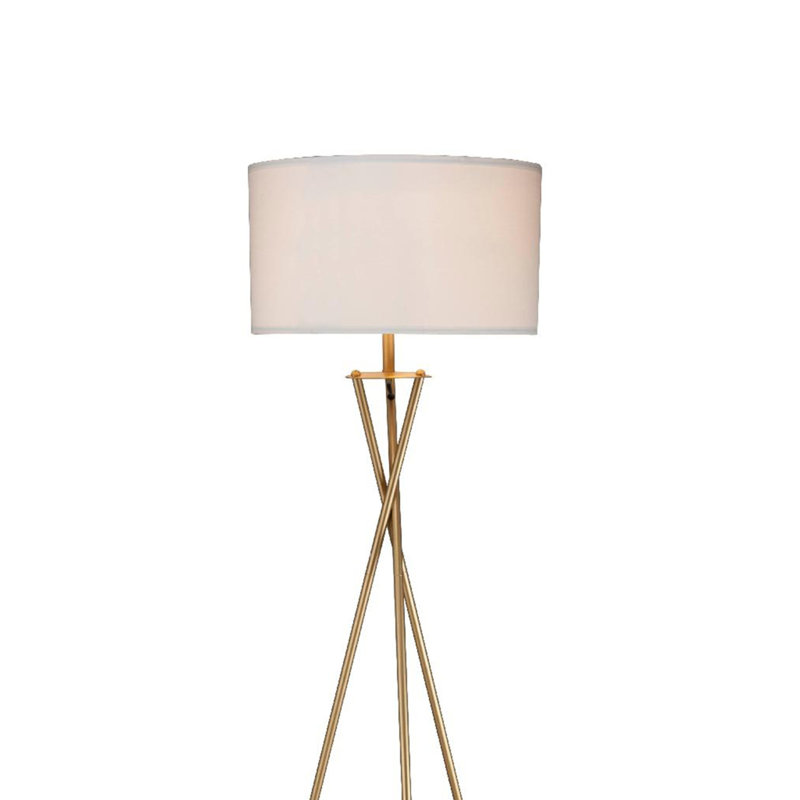 64.5" Tall Mid-Century Metal Floor Lamp